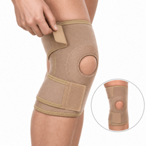 Orteză Reglabilă pentru Genunchi cu Pelotă Rotuliană, Mărime Universală, MedTextile, Cod 6053