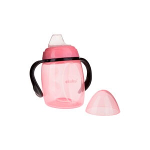Cana-cu-cioc-din-silicon-si-manere-Akuku-280ml-Roz-395679-1