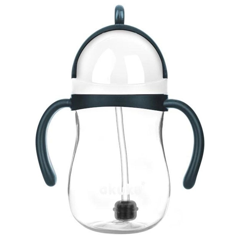Cană cu Pai din Silicon și Supapă Mobilă 280 ml – Akuku A0166