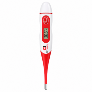 Termometru Digital cu Vârf Flexibil, Măsurare Orală, Axilară și Rectală, Dr.Happy KFT-03